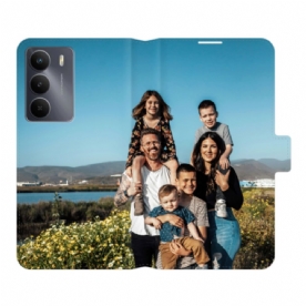 Flip Case Leren Realme 14x 5g Gepersonaliseerd