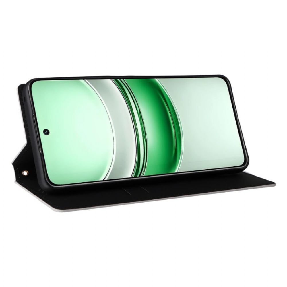 Folio-hoesje Realme 14x 5g Diamantpatroon Bescherming Hoesje