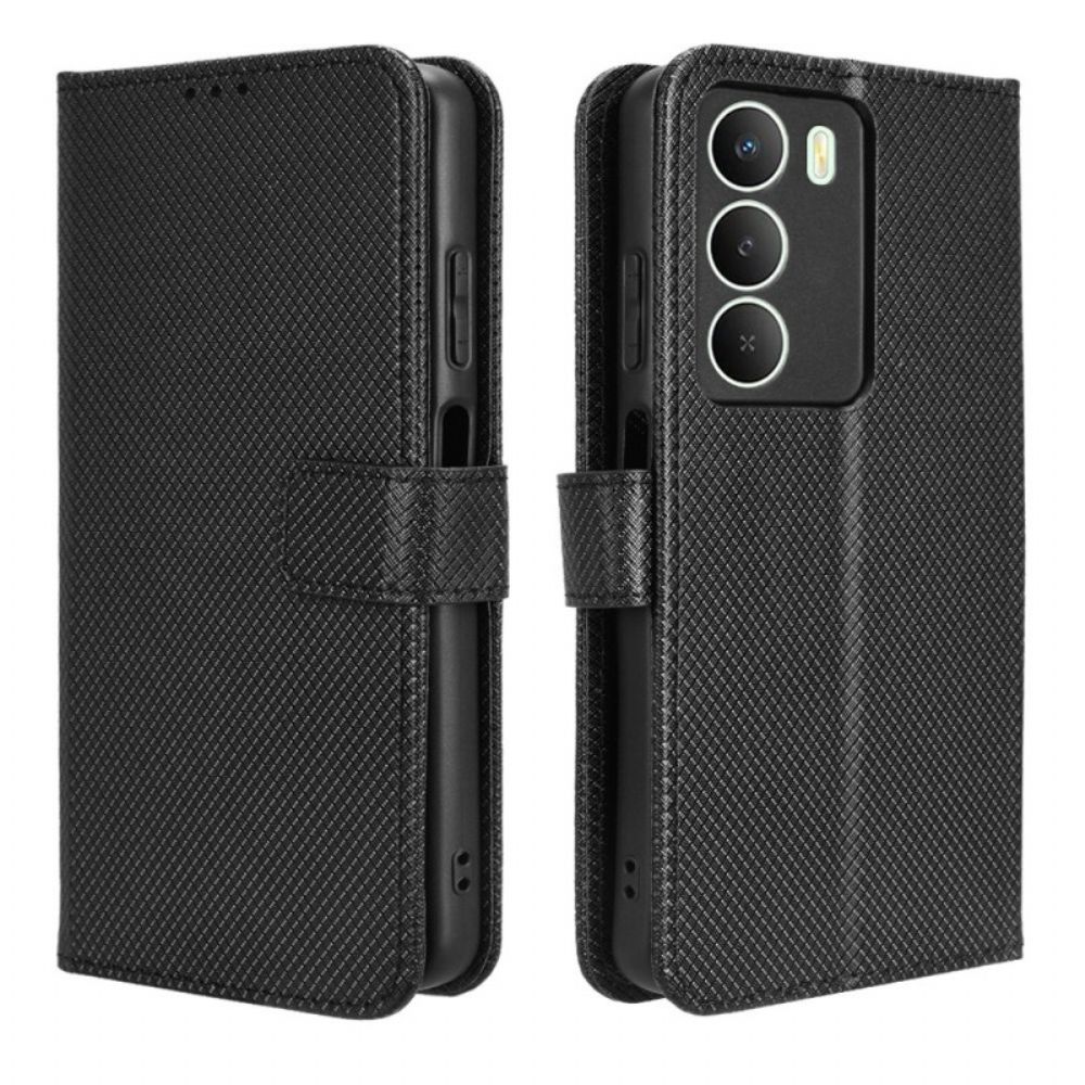 Folio-hoesje Realme 14x 5g Telefoonhoesje Diamantstructuur