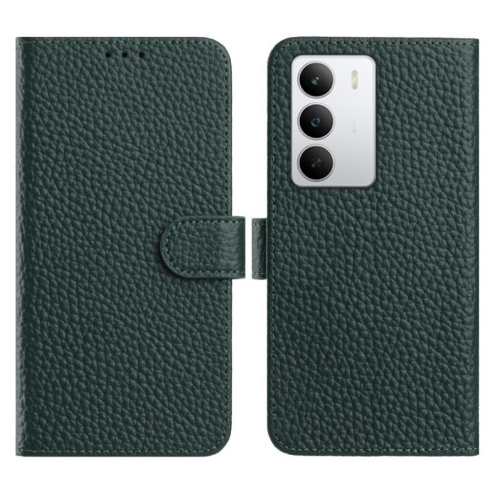 Folio-hoesje Realme 14x 5g Telefoonhoesje Echt Leer