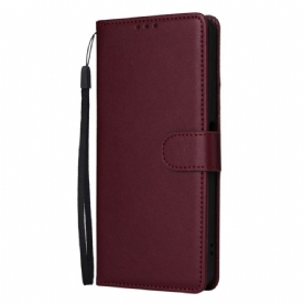 Folio-hoesje Realme 14x 5g Telefoonhoesje Effen Kunstleer