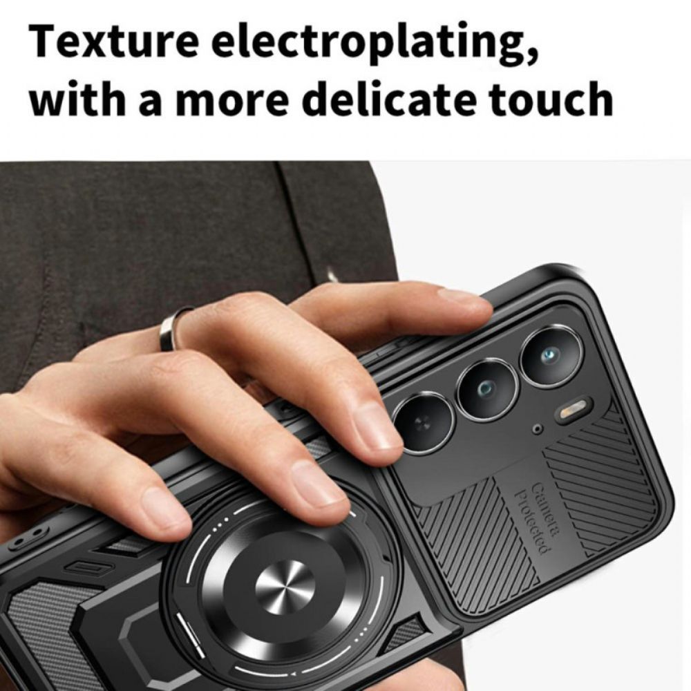 Hoesje Realme 14x 5g Magnetisch Met Draaibare Standaard