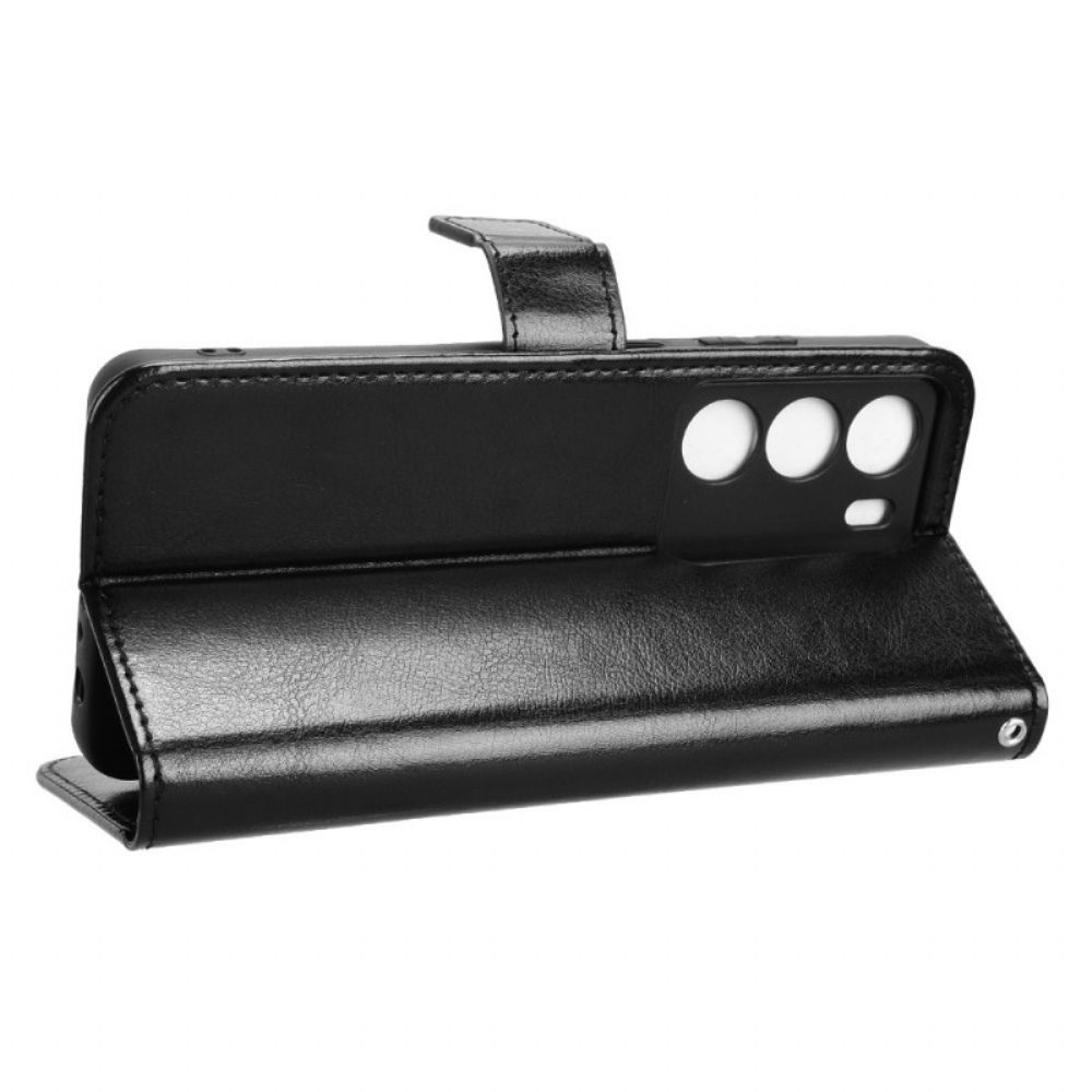 Leren Hoesje Realme 14x 5g Opvallend Imitatieleer Bescherming Hoesje