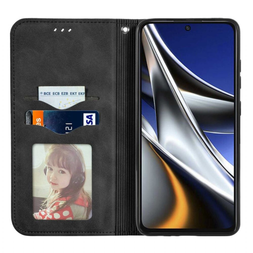 Bescherming Hoesje voor Poco X4 Pro 5G Folio-hoesje Elegantie