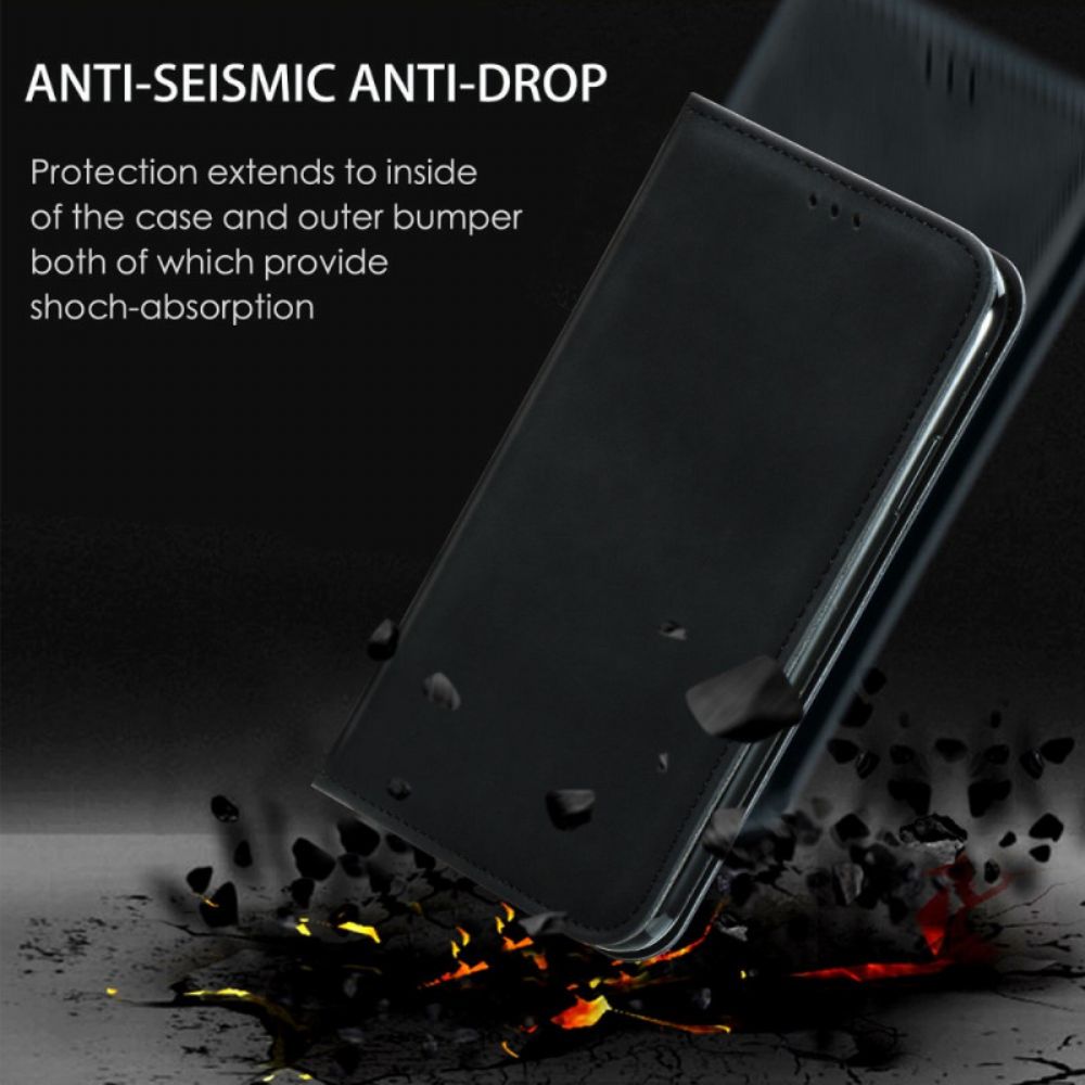 Bescherming Hoesje voor Poco X4 Pro 5G Folio-hoesje Skin-touch