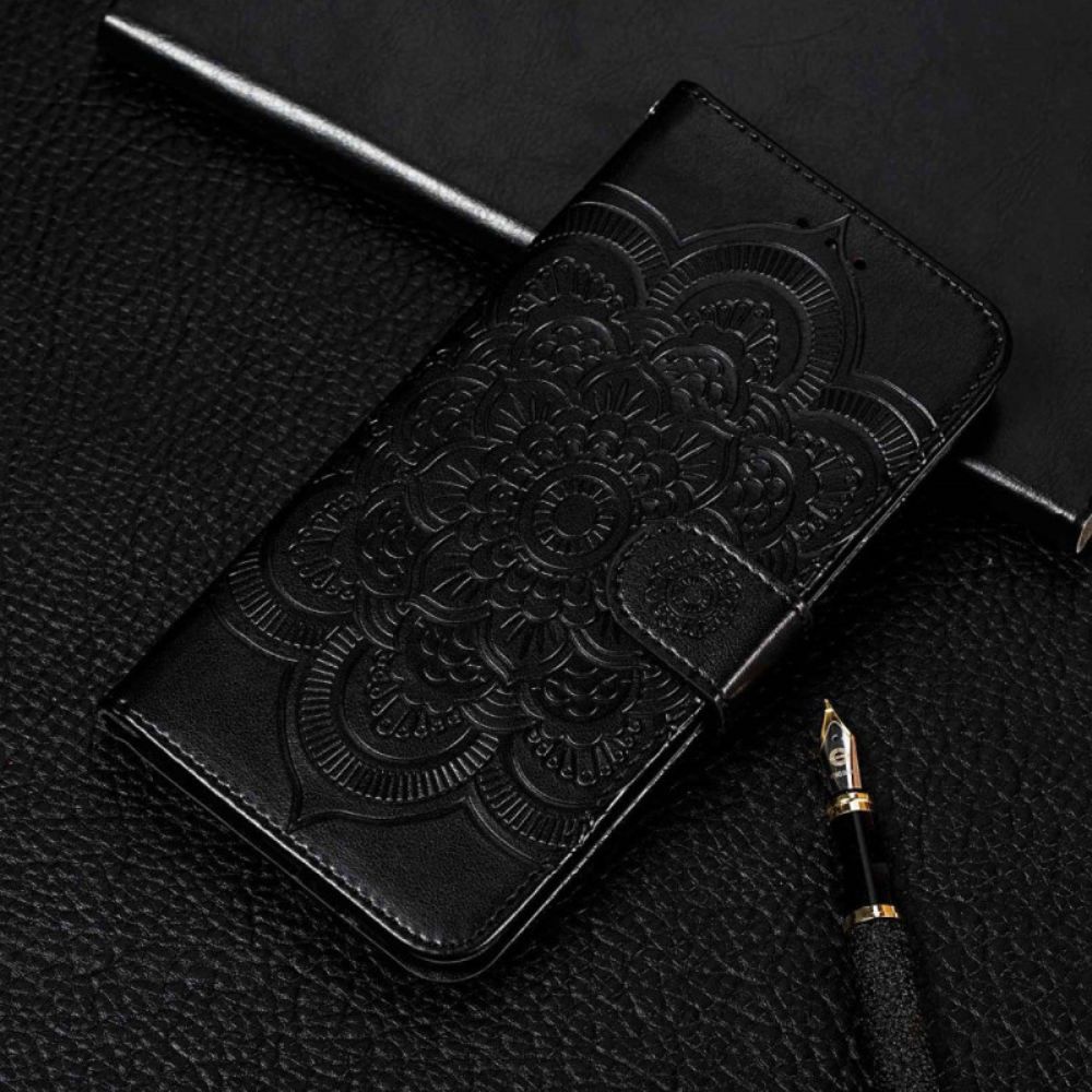Folio-hoesje voor Poco X4 Pro 5G Mandala Met Koord