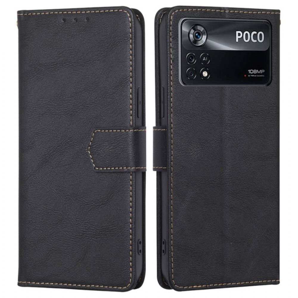 Folio-hoesje voor Poco X4 Pro 5G Rfid Klassiek