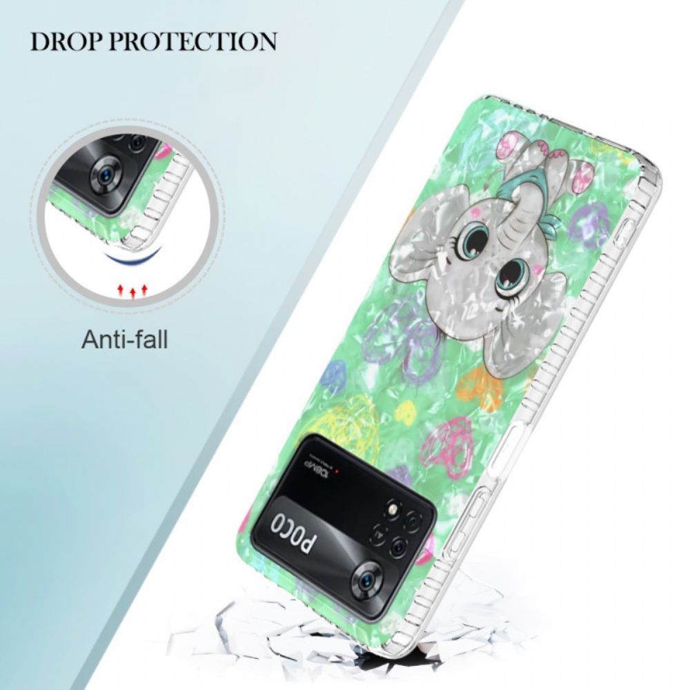 Hoesje voor Poco X4 Pro 5G Stijlvolle Olifant