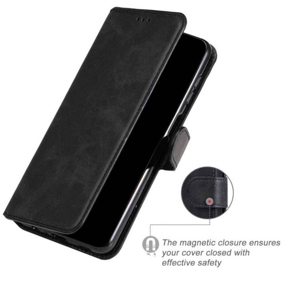 Leren Hoesje voor Poco X4 Pro 5G Klassiek Leereffect