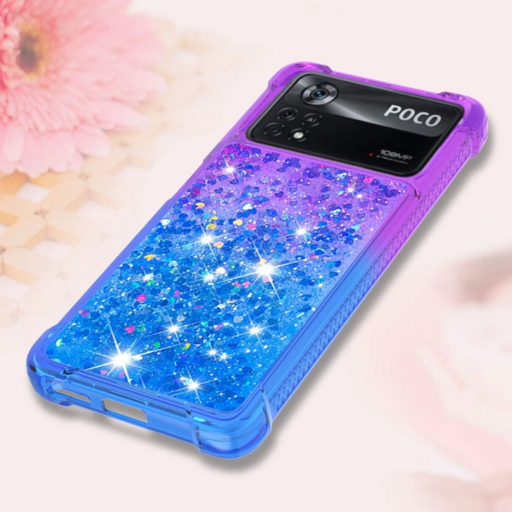 Telefoonhoesje voor Poco X4 Pro 5G Kleur Pailletten
