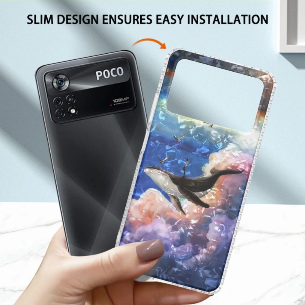 Telefoonhoesje voor Poco X4 Pro 5G Stijlvolle Walvis