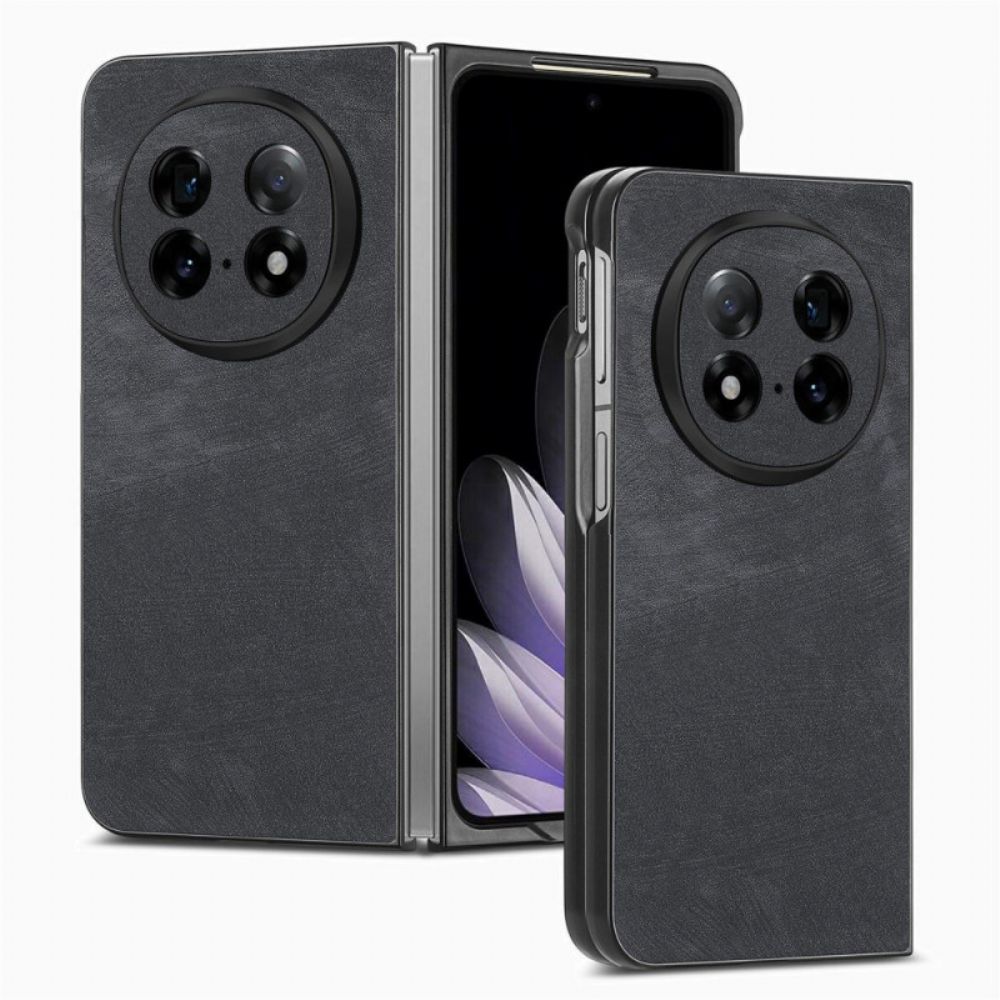 Case Hoesje Oppo Find N5 Telefoonhoesje Retro Leer