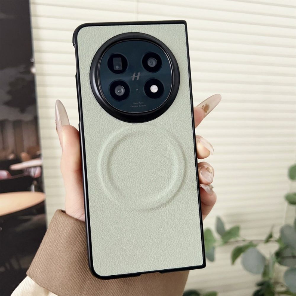 Cover Hoesje Oppo Find N5 Telefoonhoesje Magsafe Compatibel Met Leerlook