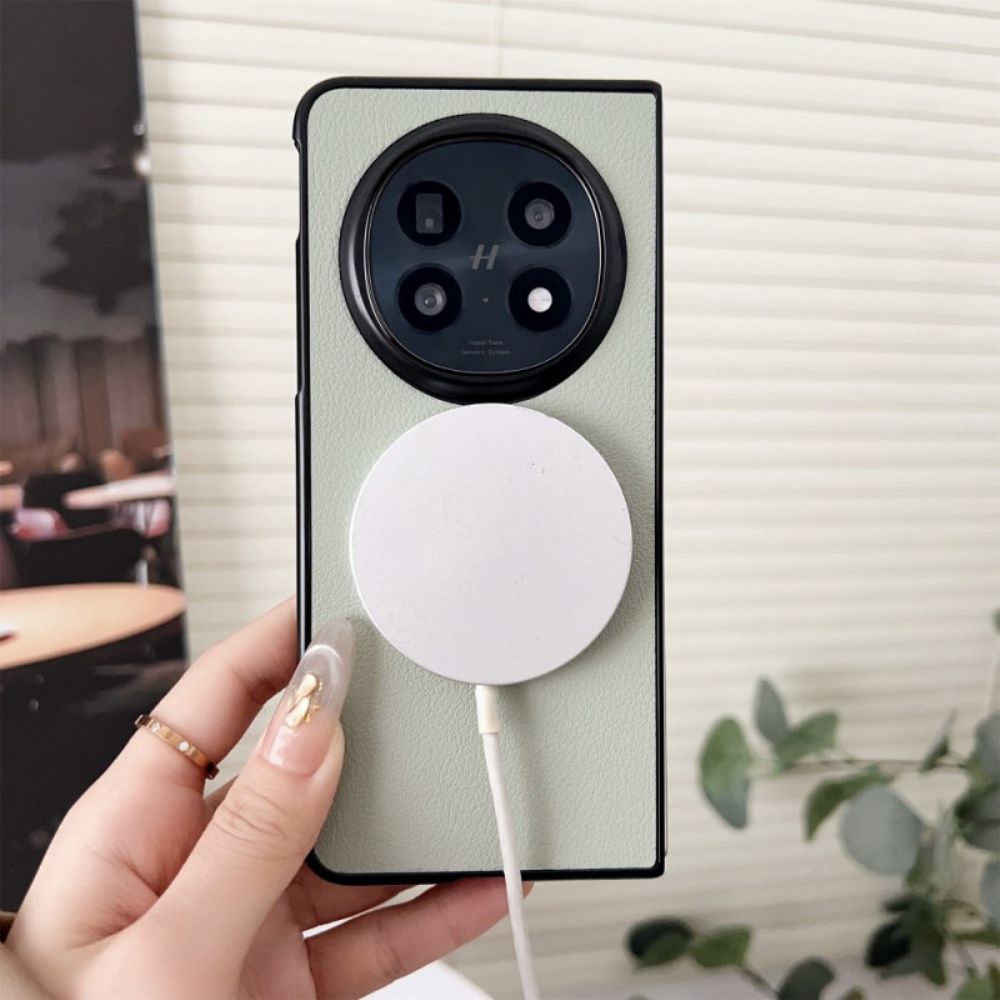 Cover Hoesje Oppo Find N5 Telefoonhoesje Magsafe Compatibel Met Leerlook