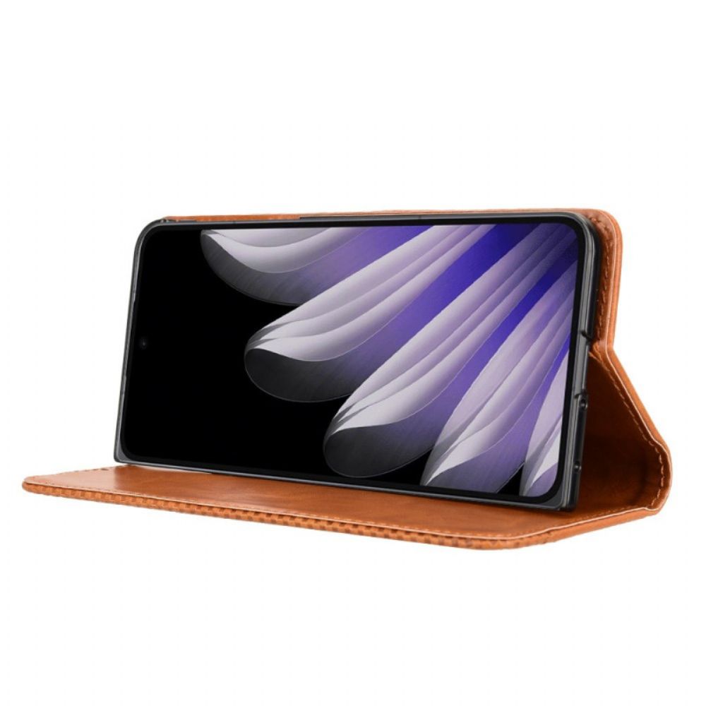 Folio-hoesje Voor Oppo Find N5 Vintage Rand