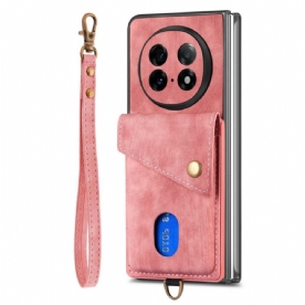 Hoesje Voor Oppo Find N5 Kaarthouder En Standaard