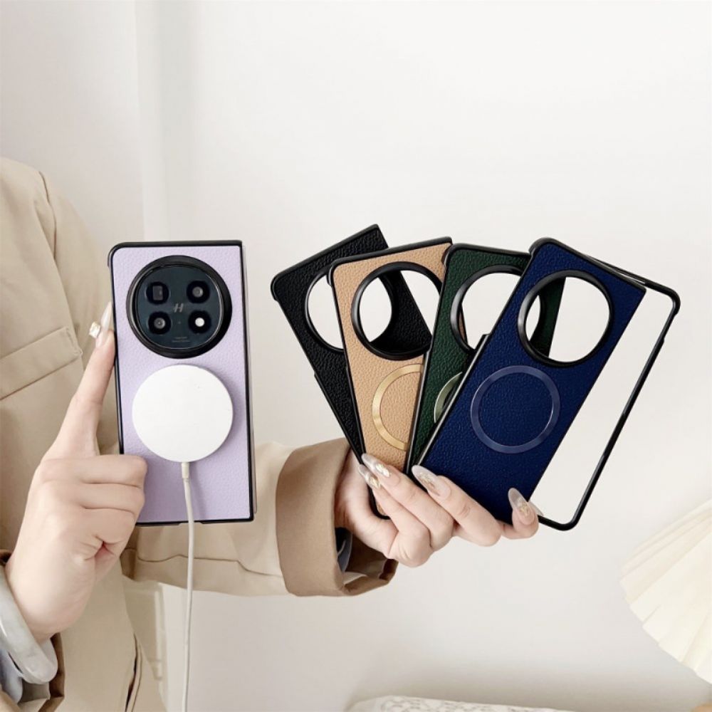 Hoesje Voor Oppo Find N5 Magsafe-compatibel Kunstleer