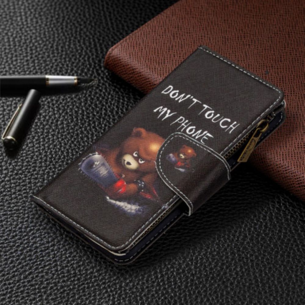 Leren Hoesje voor Xiaomi Mi Note 10 / 10 Pro Beerzak Met Rits