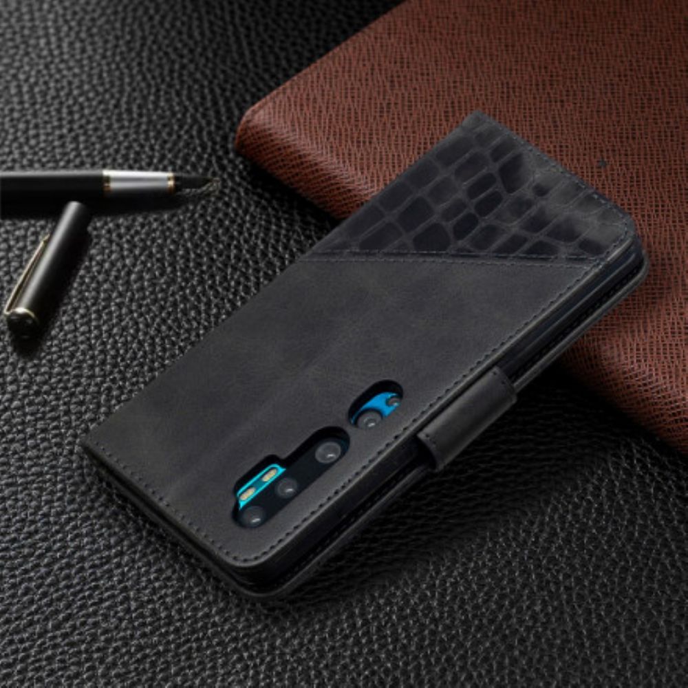 Leren Hoesje voor Xiaomi Mi Note 10 / 10 Pro Klassiek Krokodillenleereffect