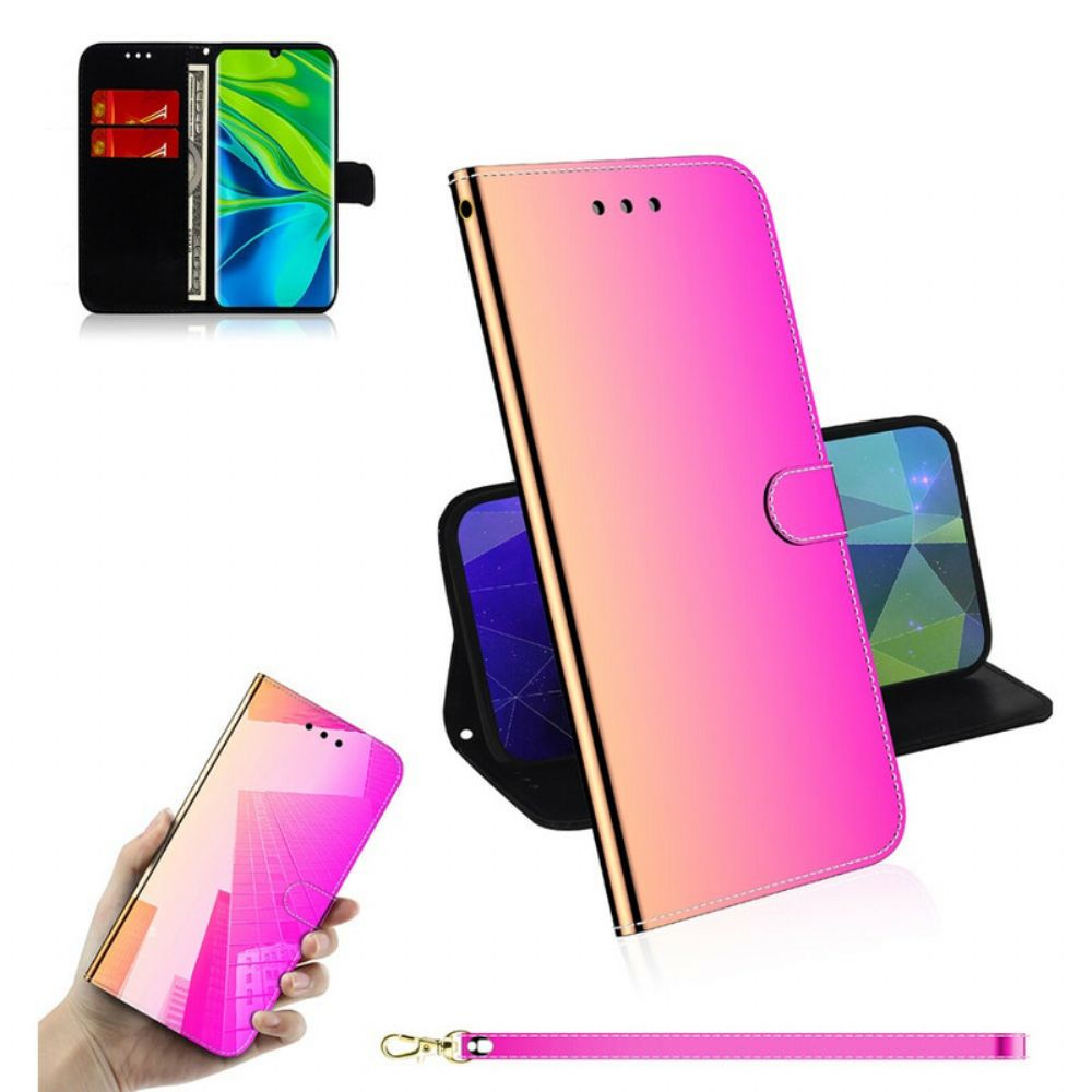 Leren Hoesje voor Xiaomi Mi Note 10 / 10 Pro Spiegelkap Van Kunstleer