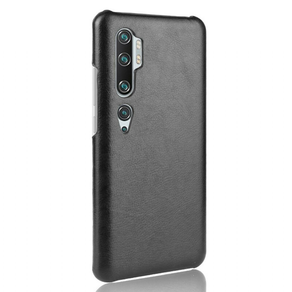 Telefoonhoesje voor Xiaomi Mi Note 10 / 10 Pro Prestaties Litchi Leder Effect