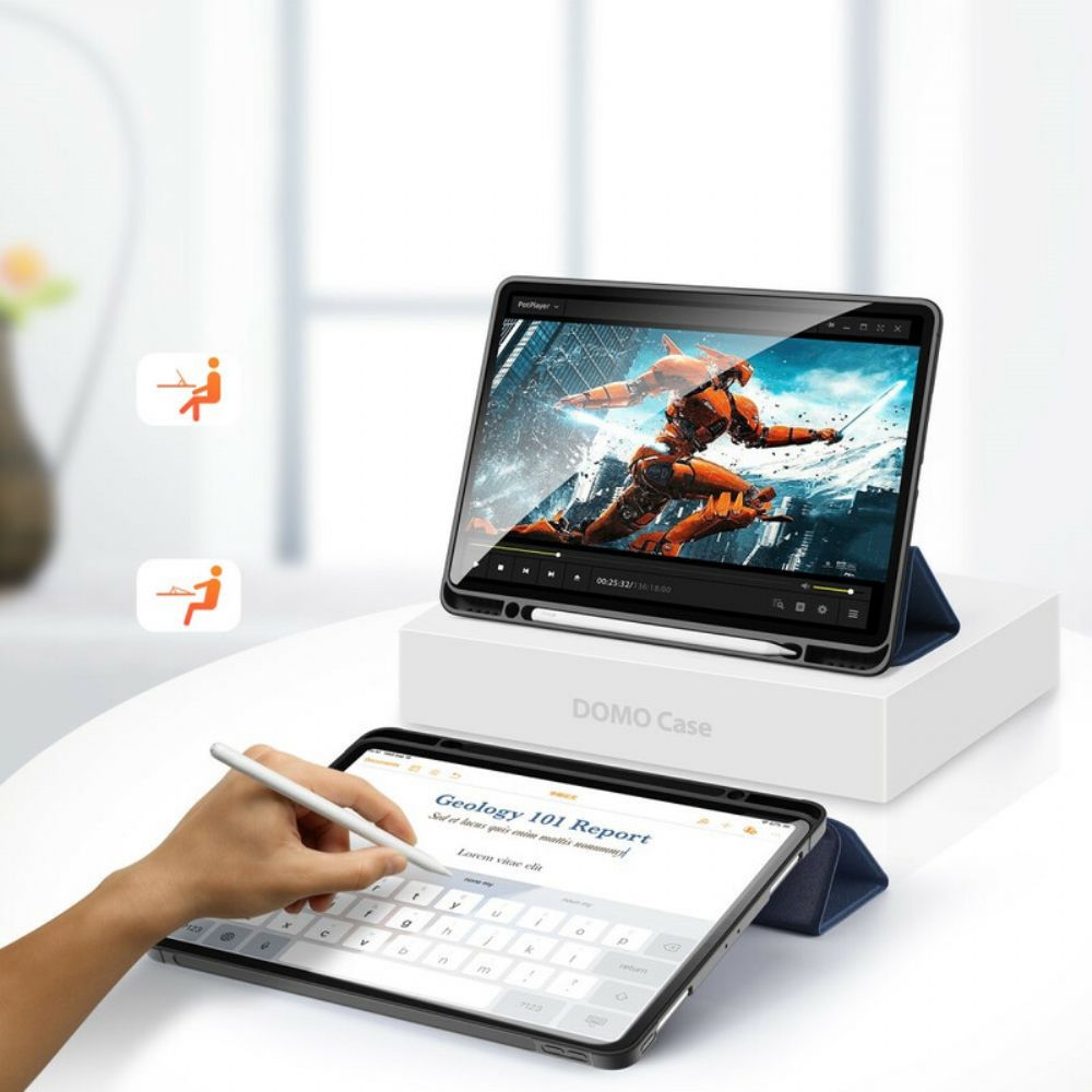 Bescherming Hoesje voor iPad Pro 12.9" (2021) (2020) (2018) Dux Ducis Domo-serie