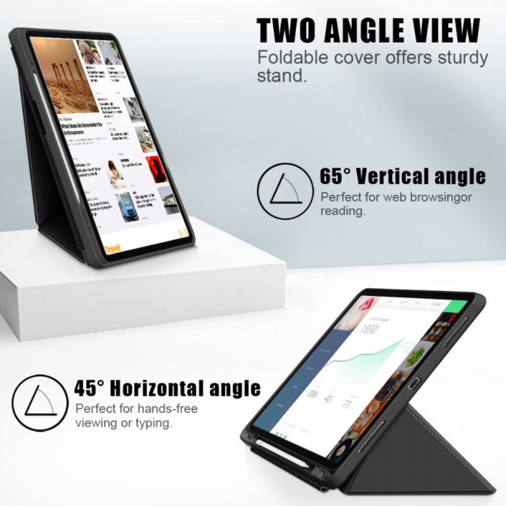 Bescherming Hoesje voor iPad Pro 12.9" (2021) (2020) (2018) Origami