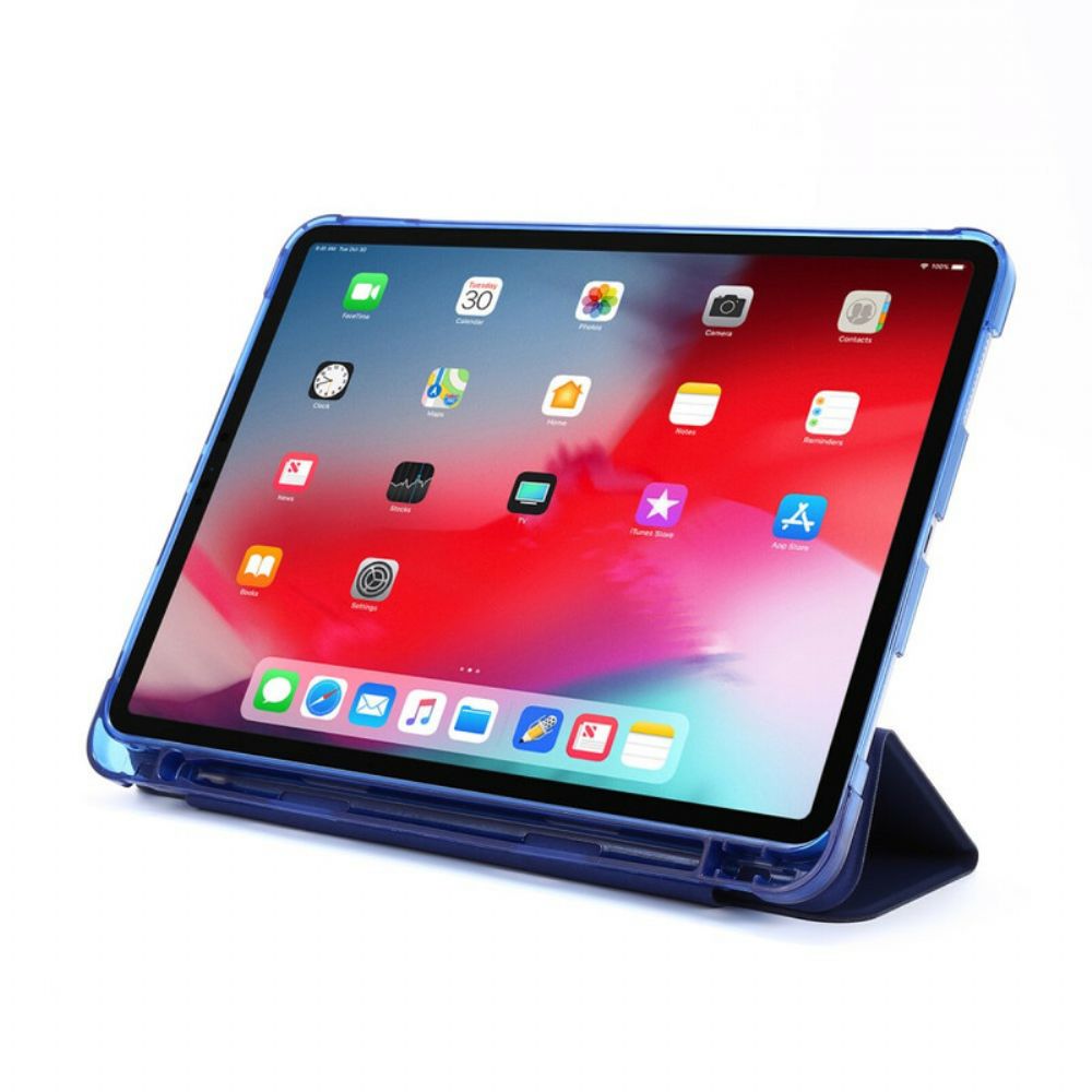 Bescherming Hoesje voor iPad Pro 12.9" (2021) (2020) (2018) Potloodhouder Van Kunstleer