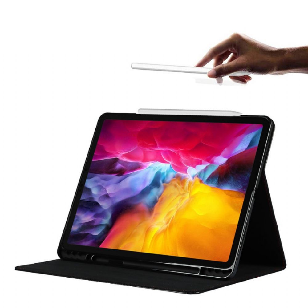 Cover voor iPad Pro 12.9" (2021) (2020) (2018) Echt Leer