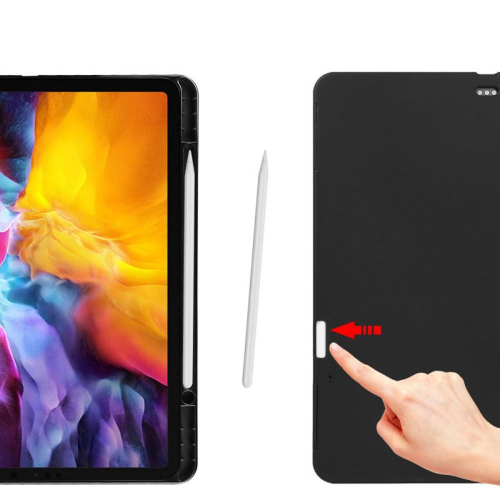 Cover voor iPad Pro 12.9" (2021) (2020) (2018) Echt Leer