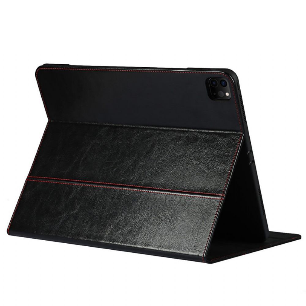Cover voor iPad Pro 12.9" (2021) (2020) (2018) Echt Leer