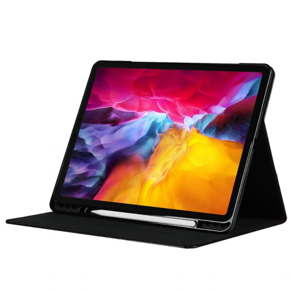 Cover voor iPad Pro 12.9" (2021) (2020) (2018) Echt Leer