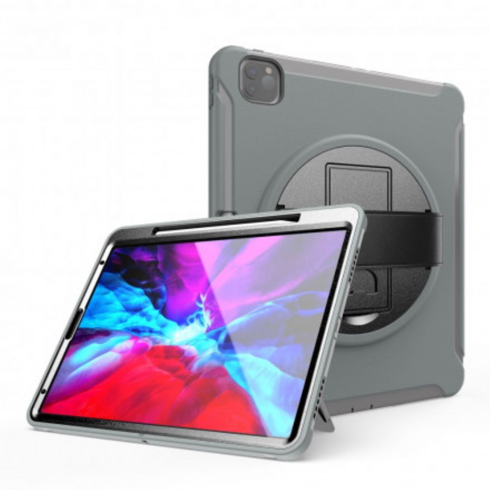 Hoesje voor iPad Pro 12.9" (2021) (2020) (2018) Steunriem En Stylushouder