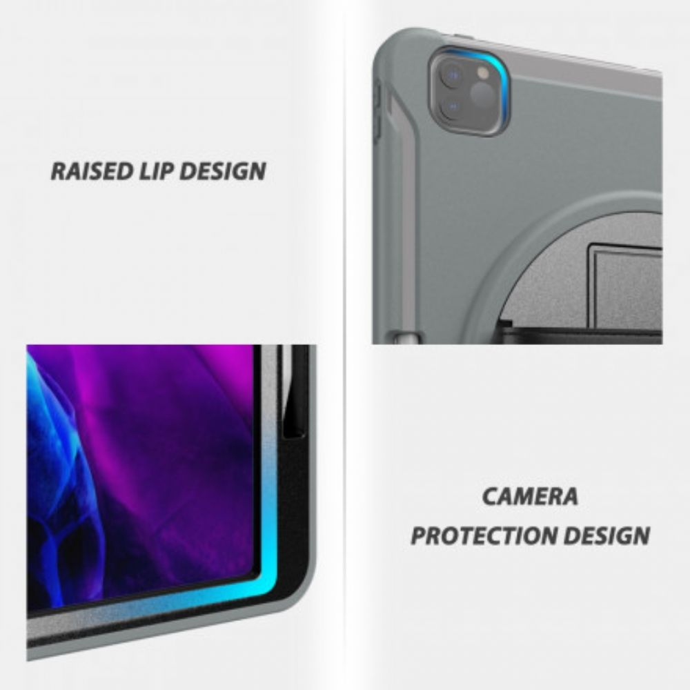 Hoesje voor iPad Pro 12.9" (2021) (2020) (2018) Steunriem En Stylushouder