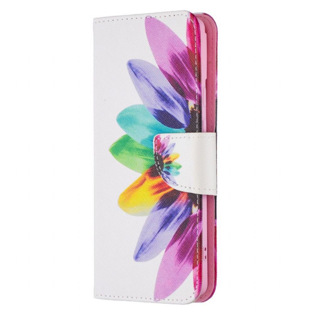 Bescherming Hoesje voor Google Pixel 6 Folio-hoesje Aquarel Bloem