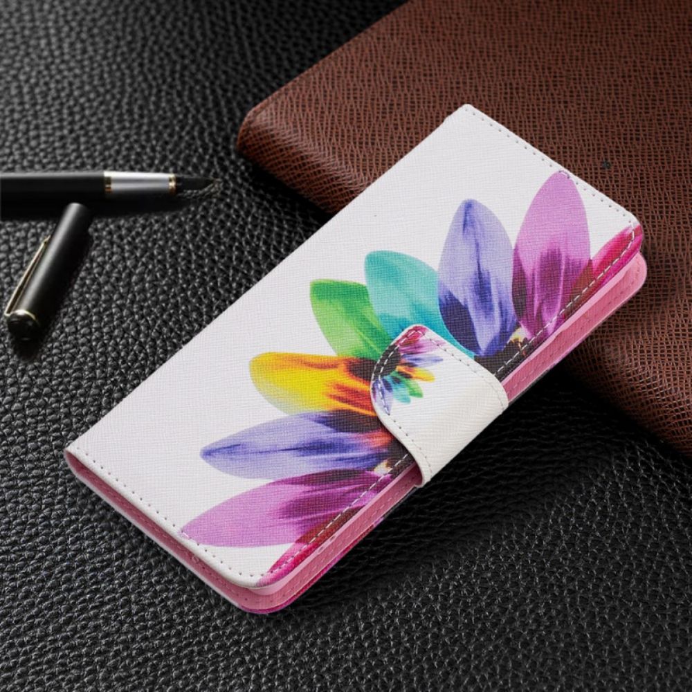 Bescherming Hoesje voor Google Pixel 6 Folio-hoesje Aquarel Bloem