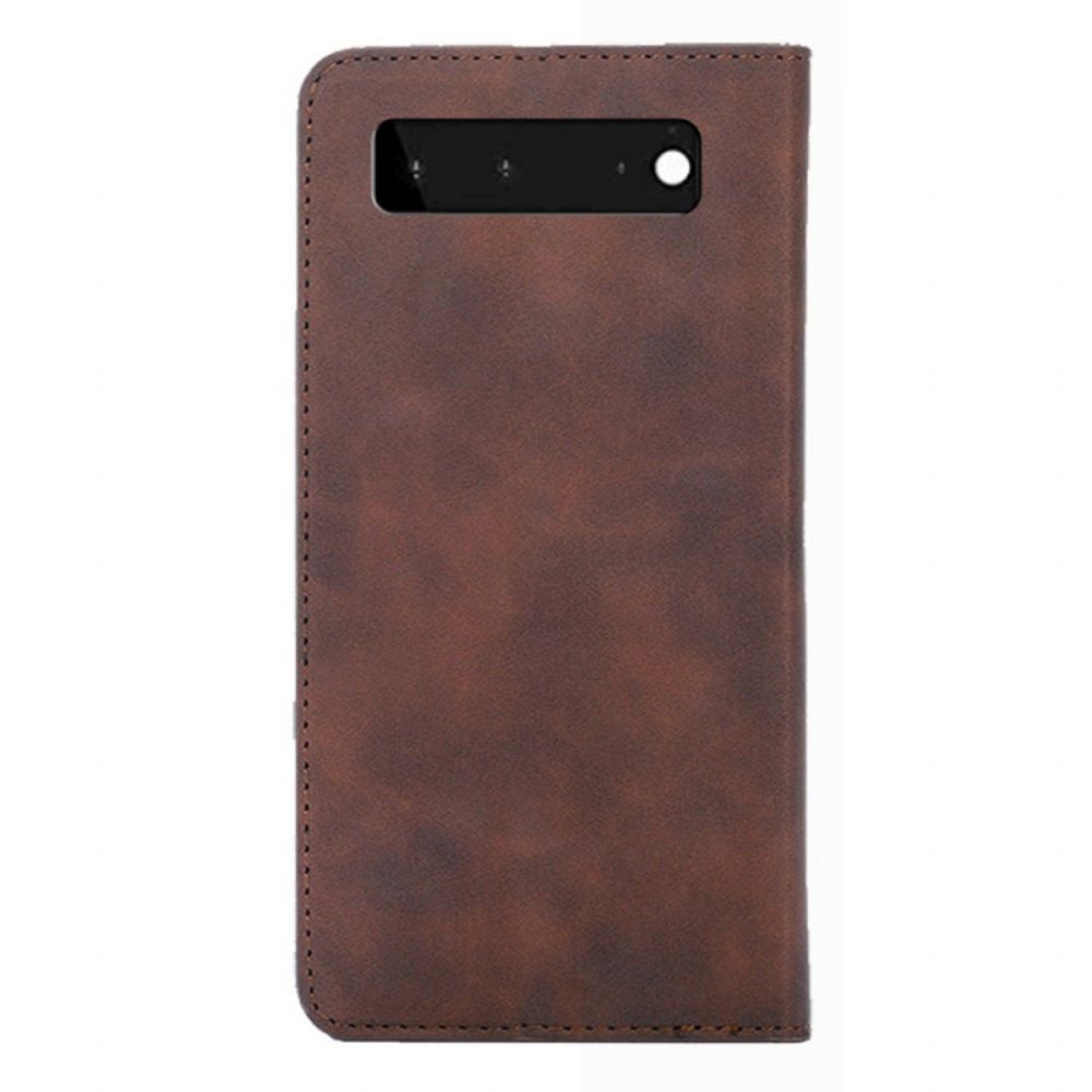 Bescherming Hoesje voor Google Pixel 6 Folio-hoesje Skin-touch