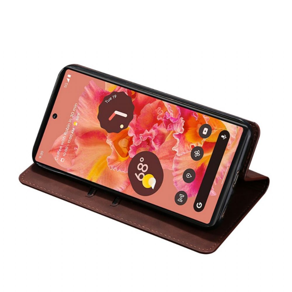 Bescherming Hoesje voor Google Pixel 6 Folio-hoesje Skin-touch
