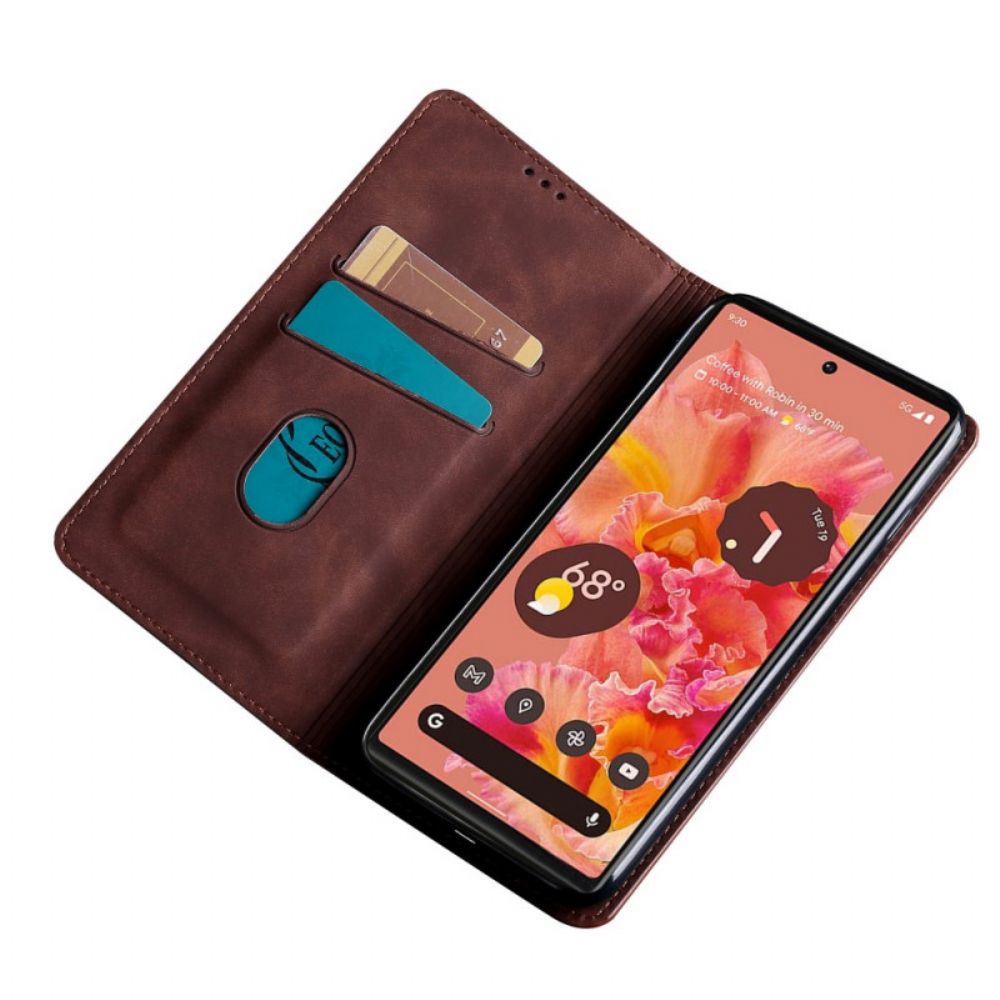 Bescherming Hoesje voor Google Pixel 6 Folio-hoesje Skin-touch