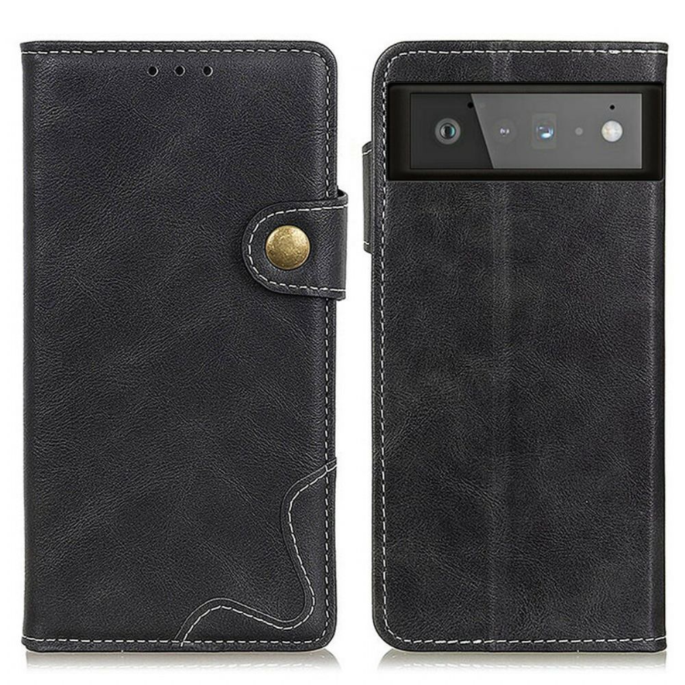 Folio-hoesje voor Google Pixel 6 Artistieke Naaiknop