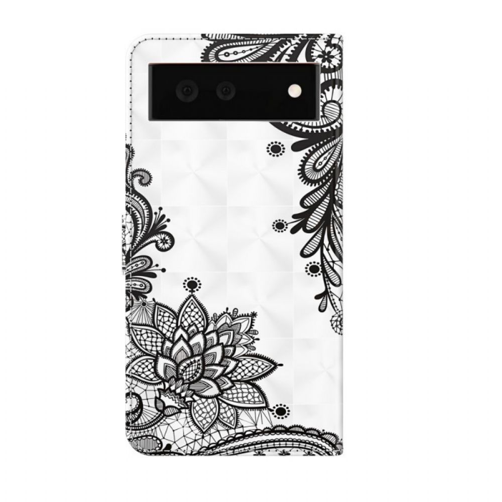 Folio-hoesje voor Google Pixel 6 Chique Kant