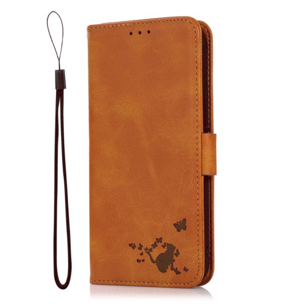 Folio-hoesje voor Google Pixel 6 Flip Case Kattenprint Dubbele Klep