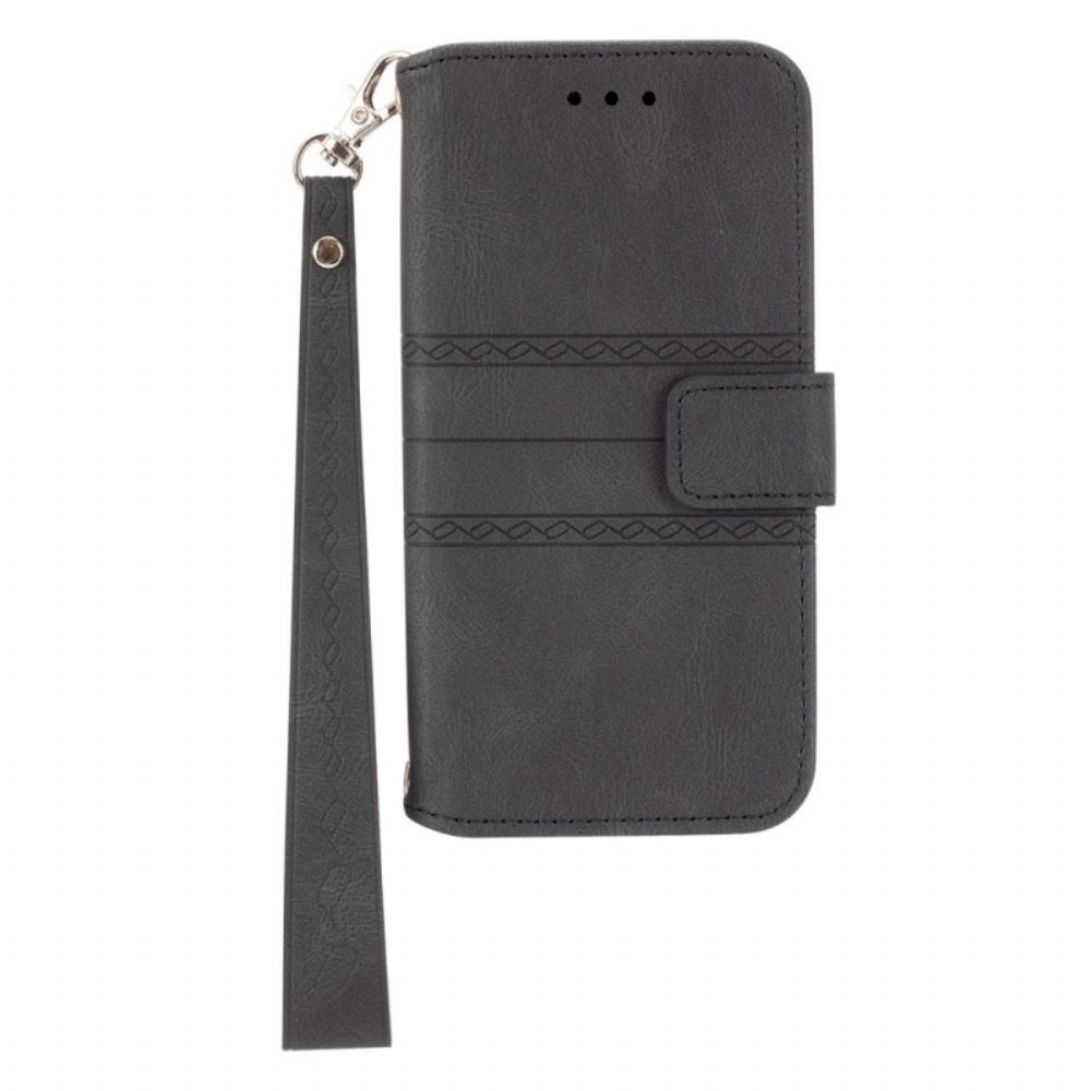 Folio-hoesje voor Google Pixel 6 Kant Naden