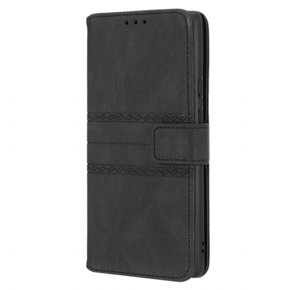 Folio-hoesje voor Google Pixel 6 Kant Naden