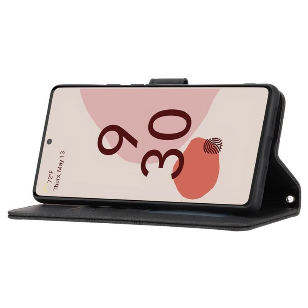 Folio-hoesje voor Google Pixel 6 Kant Naden