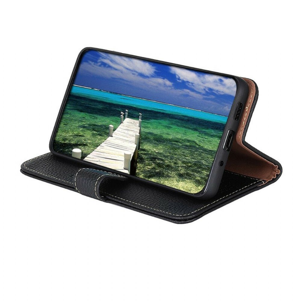 Folio-hoesje voor Google Pixel 6 Litchi Khazneh Leer