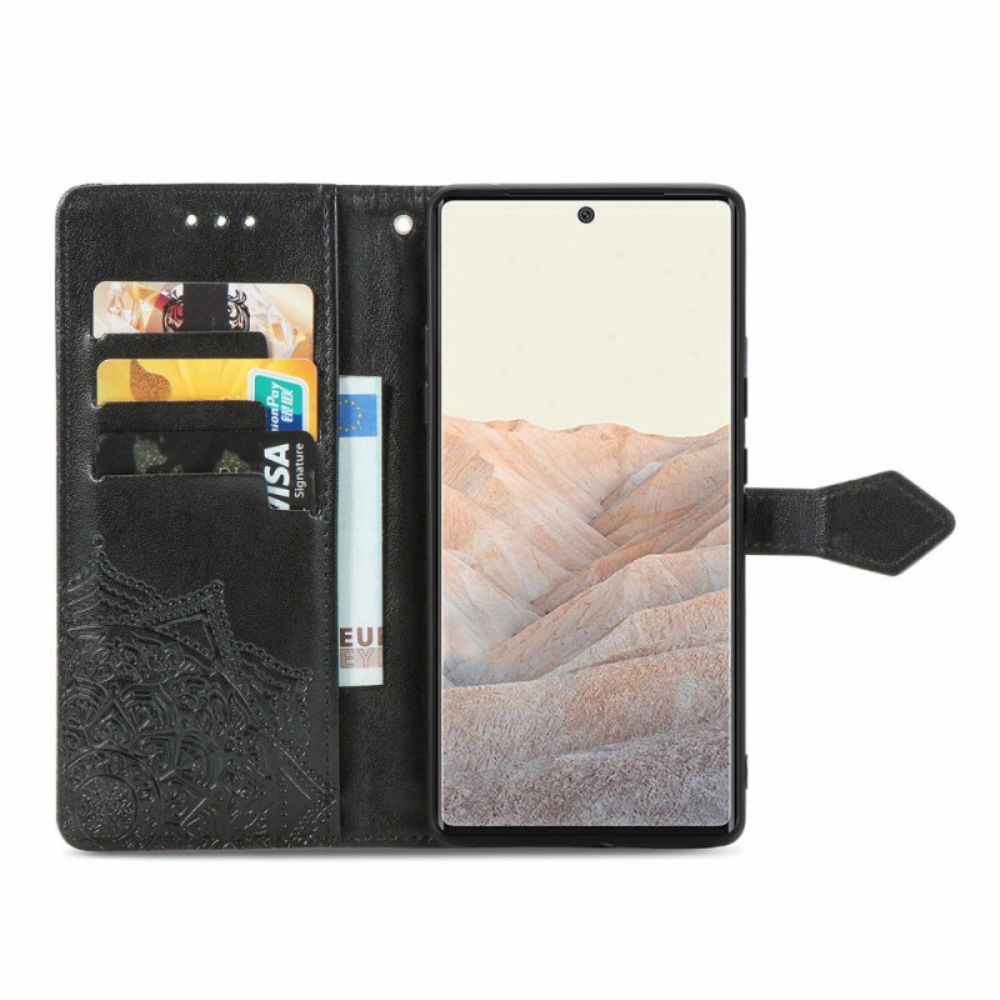 Folio-hoesje voor Google Pixel 6 Mandala Van Middelbare Leeftijd