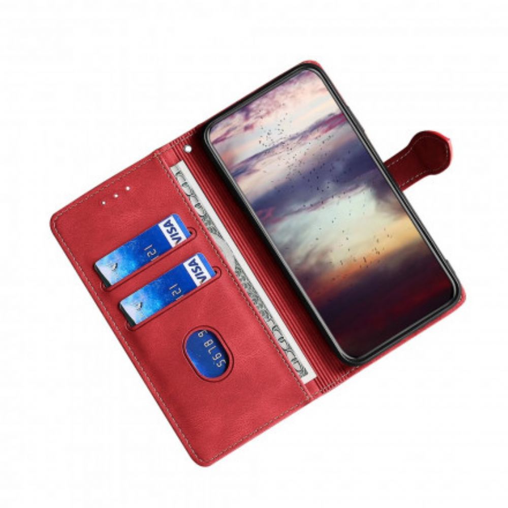 Folio-hoesje voor Google Pixel 6 Stijlvol Tweekleurig Kunstleer
