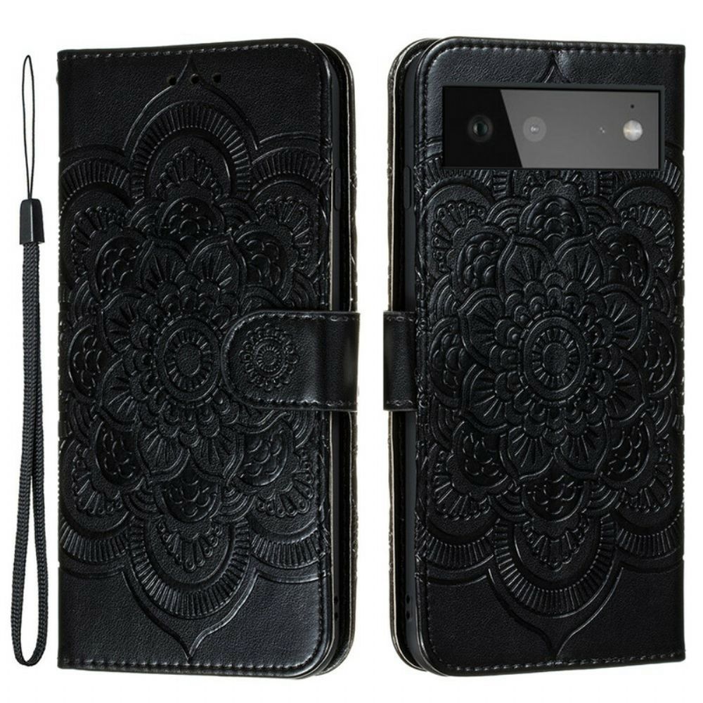 Folio-hoesje voor Google Pixel 6 Volledige Mandala