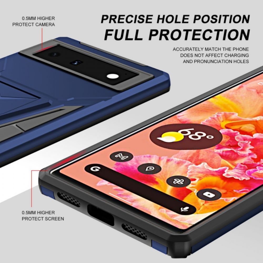 Hoesje voor Google Pixel 6 Resistente Verwijderbare Ondersteuning